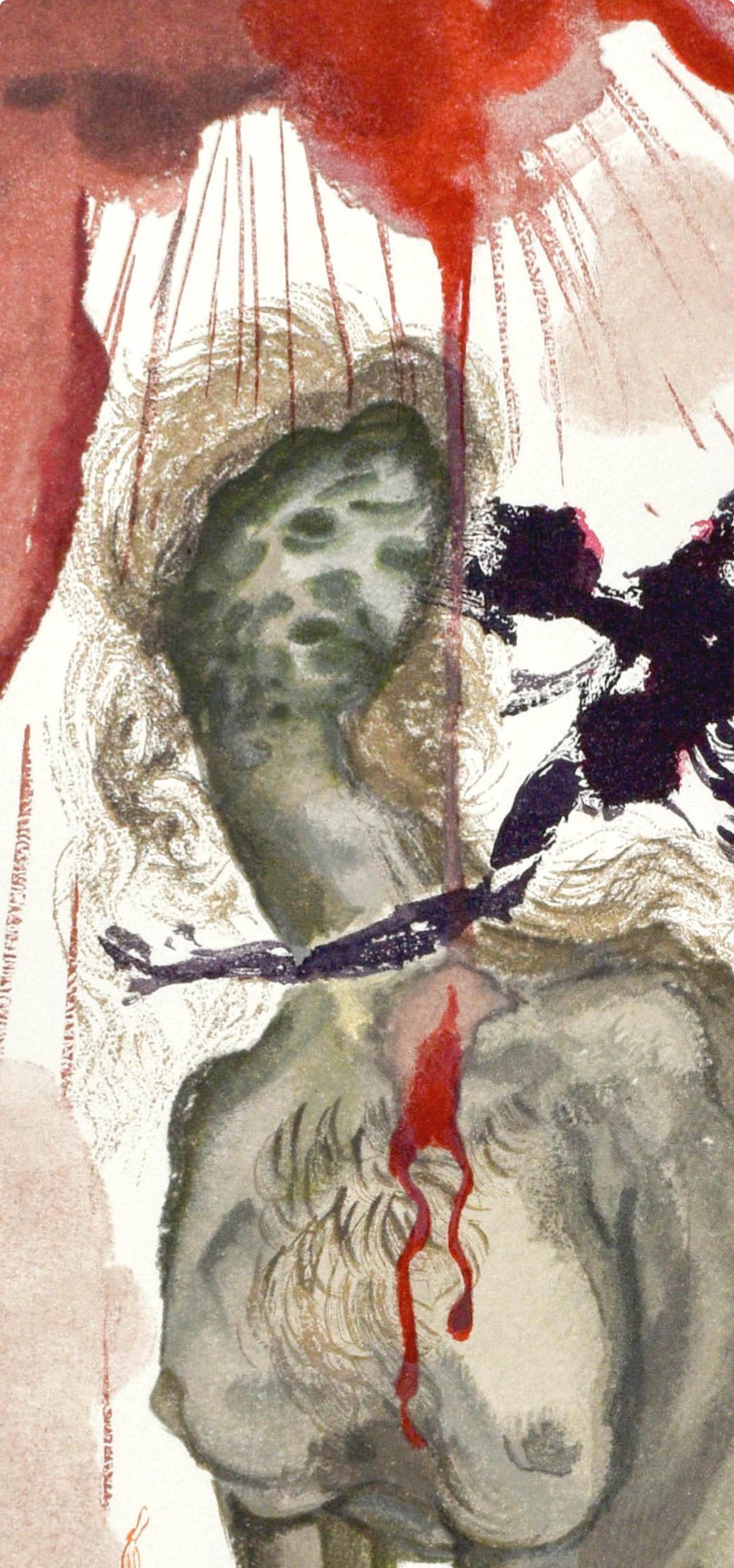 Inferno, Canto XII (Campo 189-200; M/L. 1039-1138), La Divina Commedia - Figurative Print Beige di Salvador Dalí