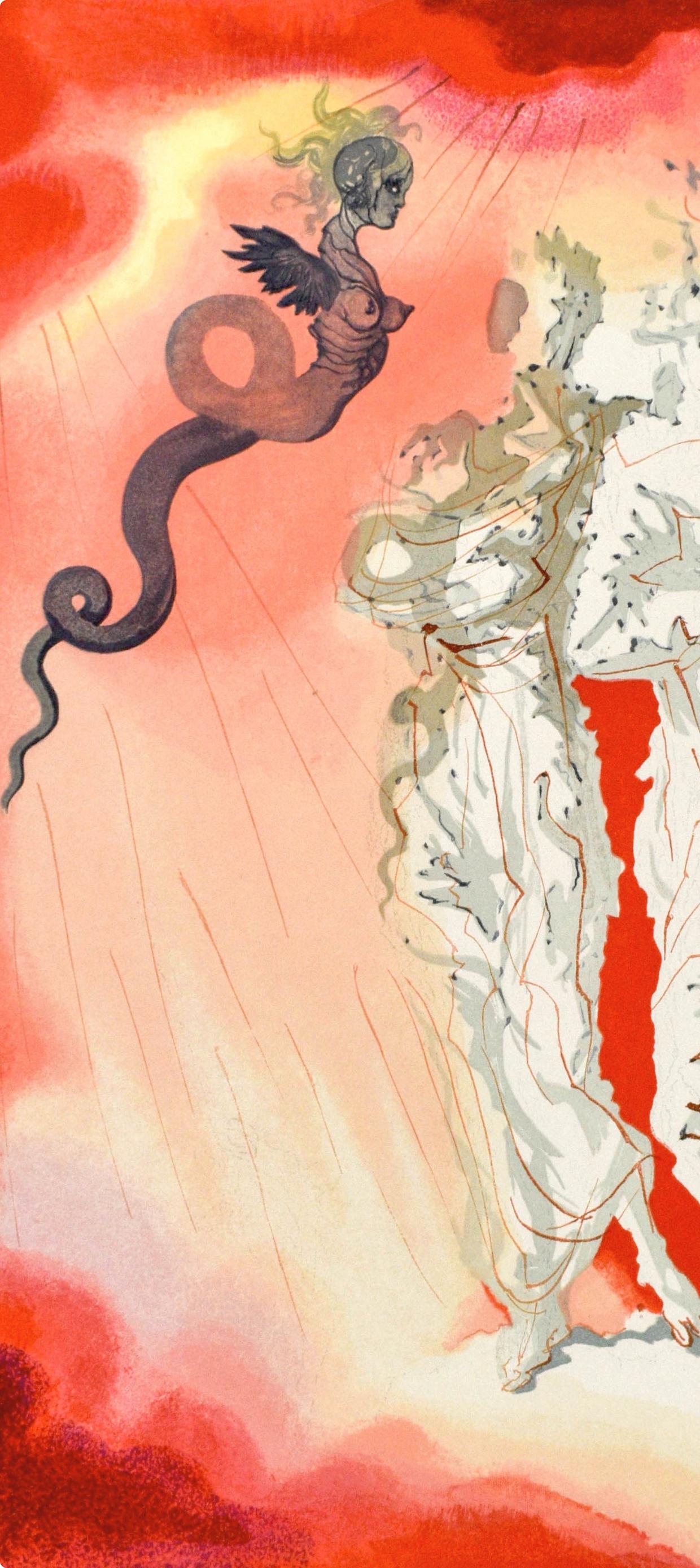 Inferno, Canto XXI (Field 189-200; M/L. 1039-1138), La Divina Commedia - Surrealist Print by Salvador Dalí