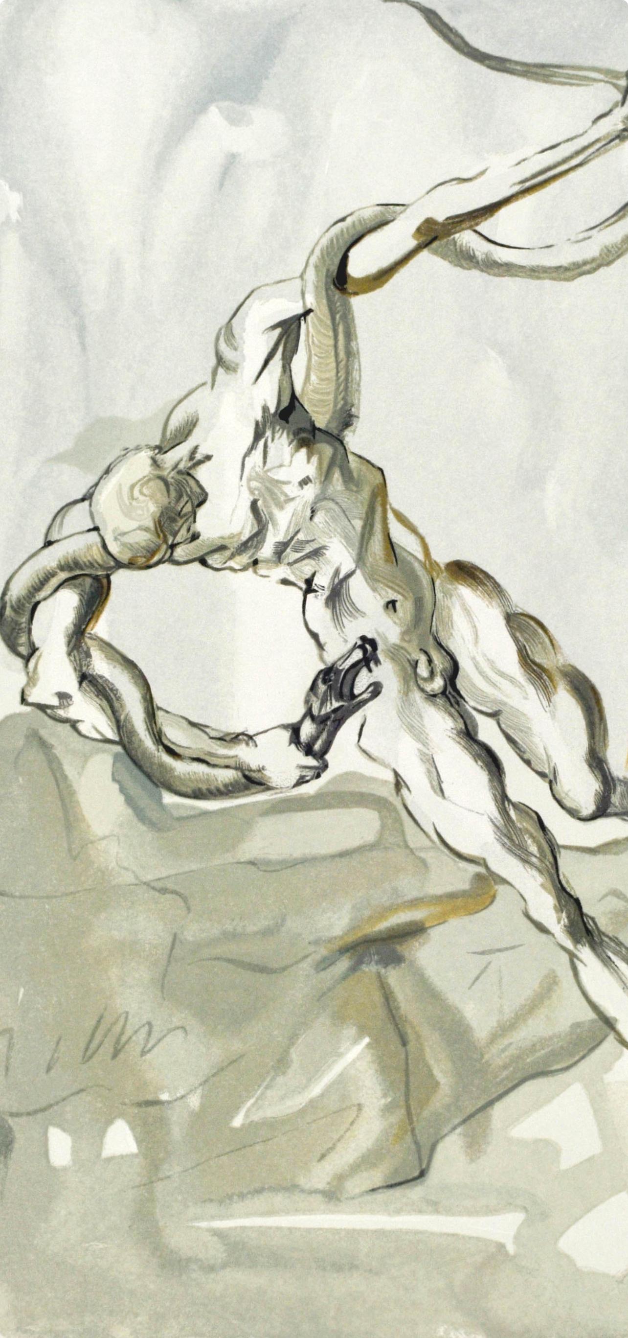 Inferno, Canto XXIV (Field 189-200; M/L. 1039-1138), La Divina Commedia - Print by Salvador Dalí