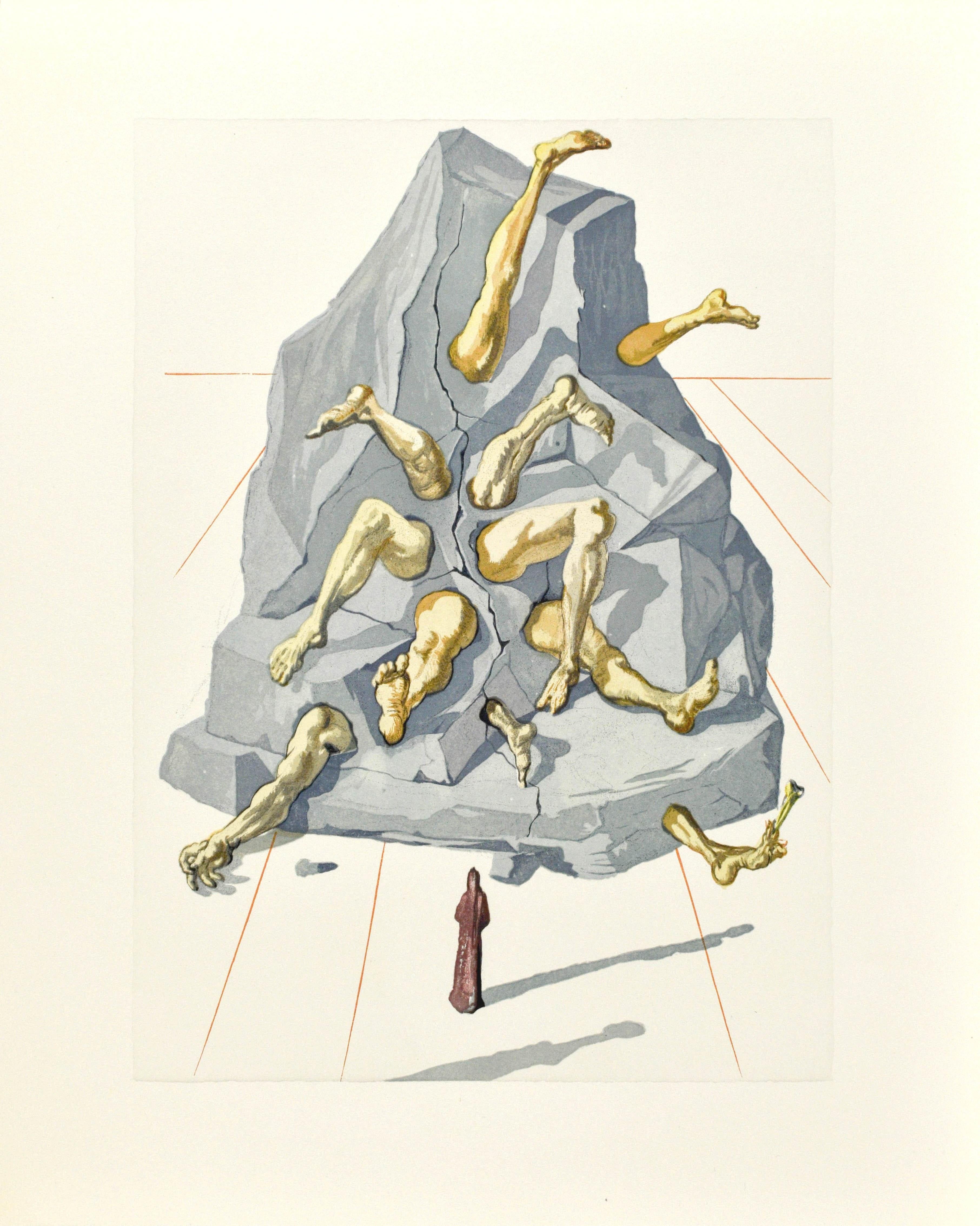 Woodcut in colors on vélin pur chiffon de Rives paper. Paper size: 13 x 10.375 inches. Inscription: Unsigned and unnumbered, as issued. Catalogue raisonné reference: Michler & Löpsinger 1039-1138; Field 189-200. Notes: From the folio, La Divina