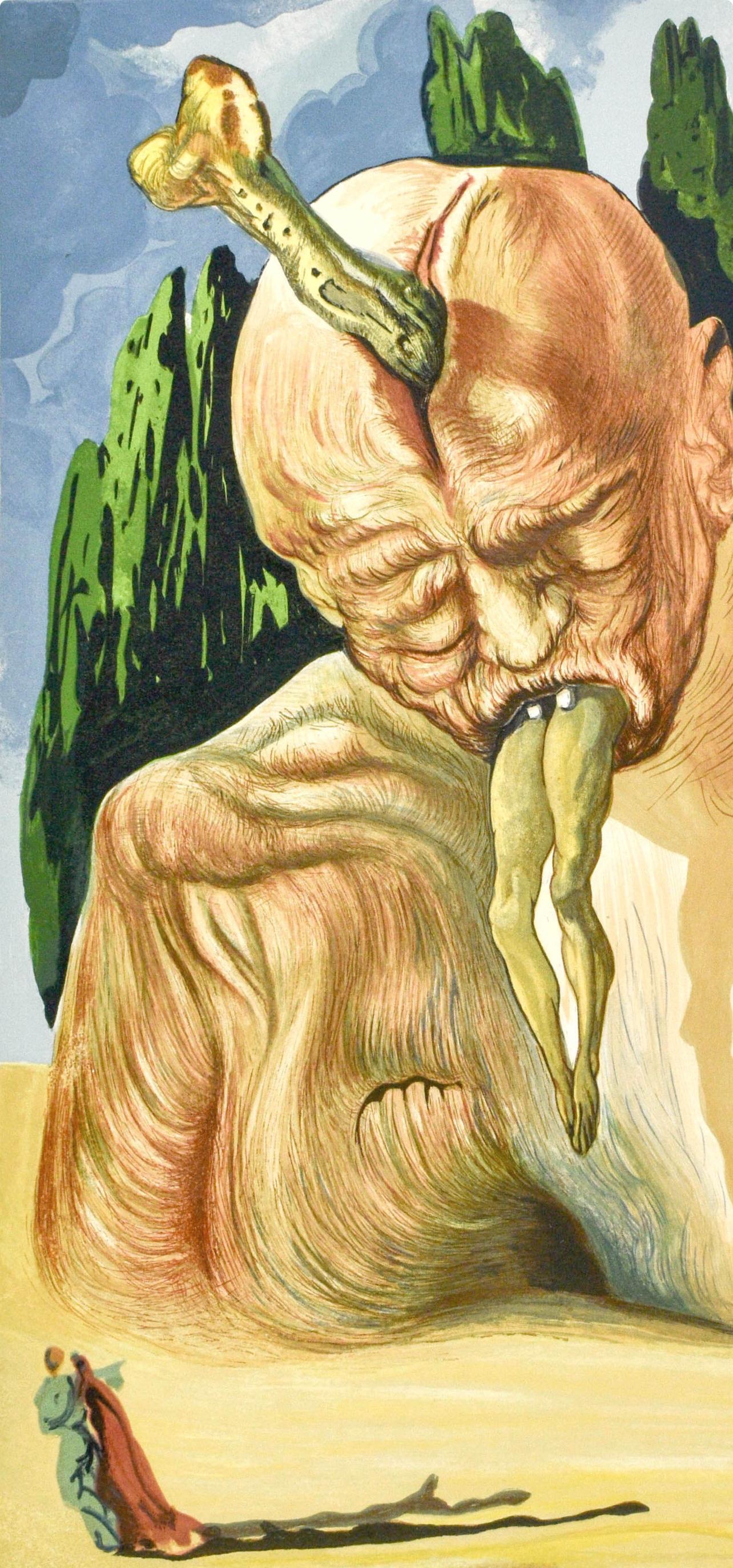 Inferno, Canto XXVII (Field 189-200; M/L. 1039-1138), La Divina Commedia - Surrealist Print by Salvador Dalí