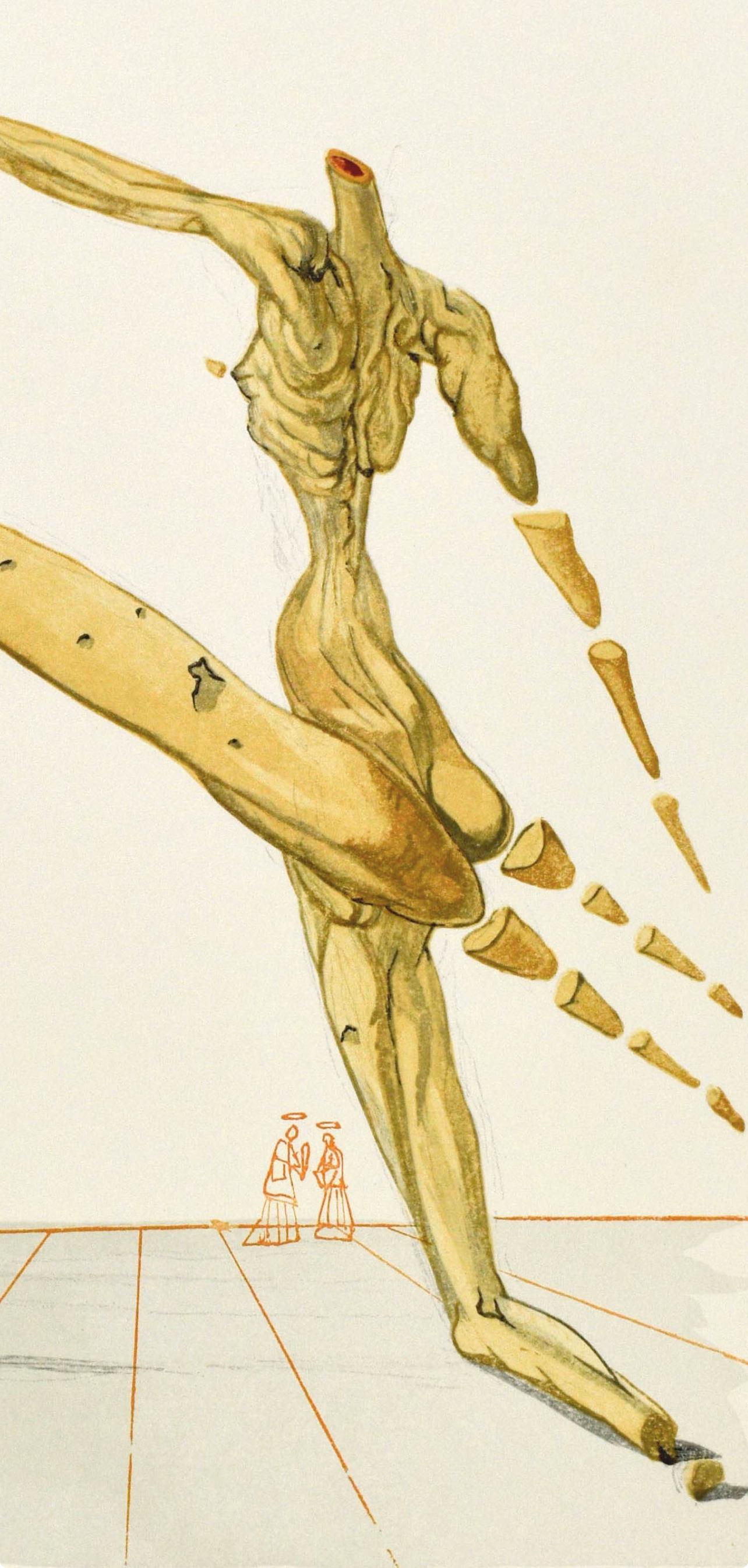 Inferno, Canto XXVIII (Field 189-200; M/L. 1039-1138), La Divina Commedia - Print by Salvador Dalí