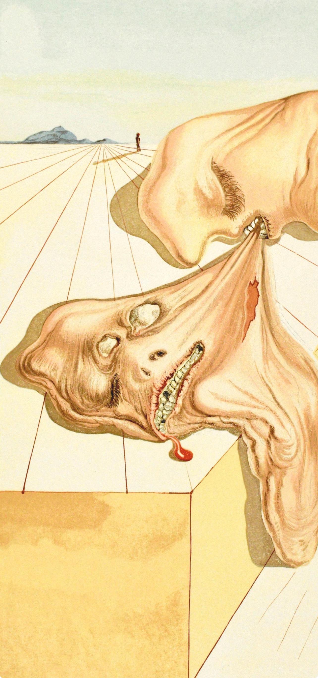 Inferno, Canto XXX (Field 189-200; M/L. 1039-1138), La Divina Commedia - Surrealist Print by Salvador Dalí