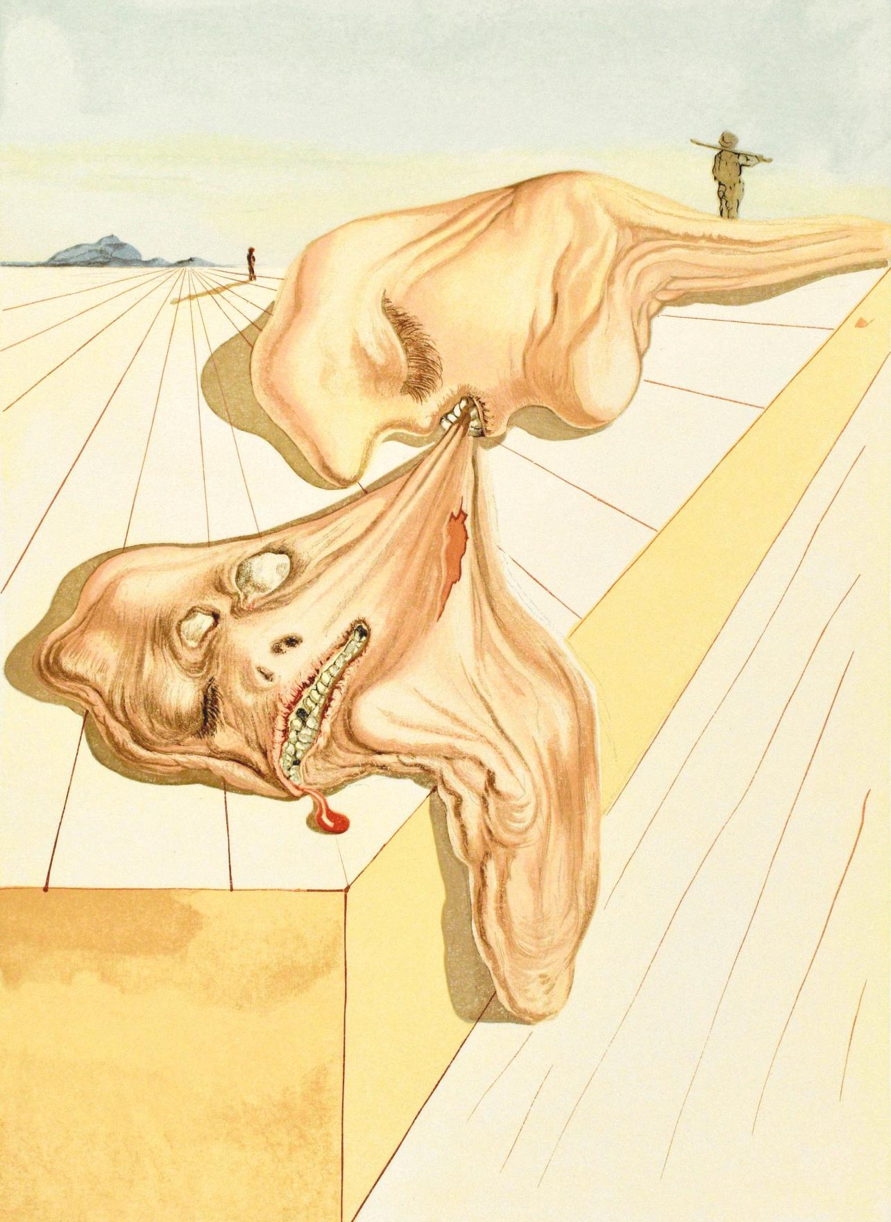Salvador Dalí Figurative Print - Inferno, Canto XXX (Field 189-200; M/L. 1039-1138), La Divina Commedia