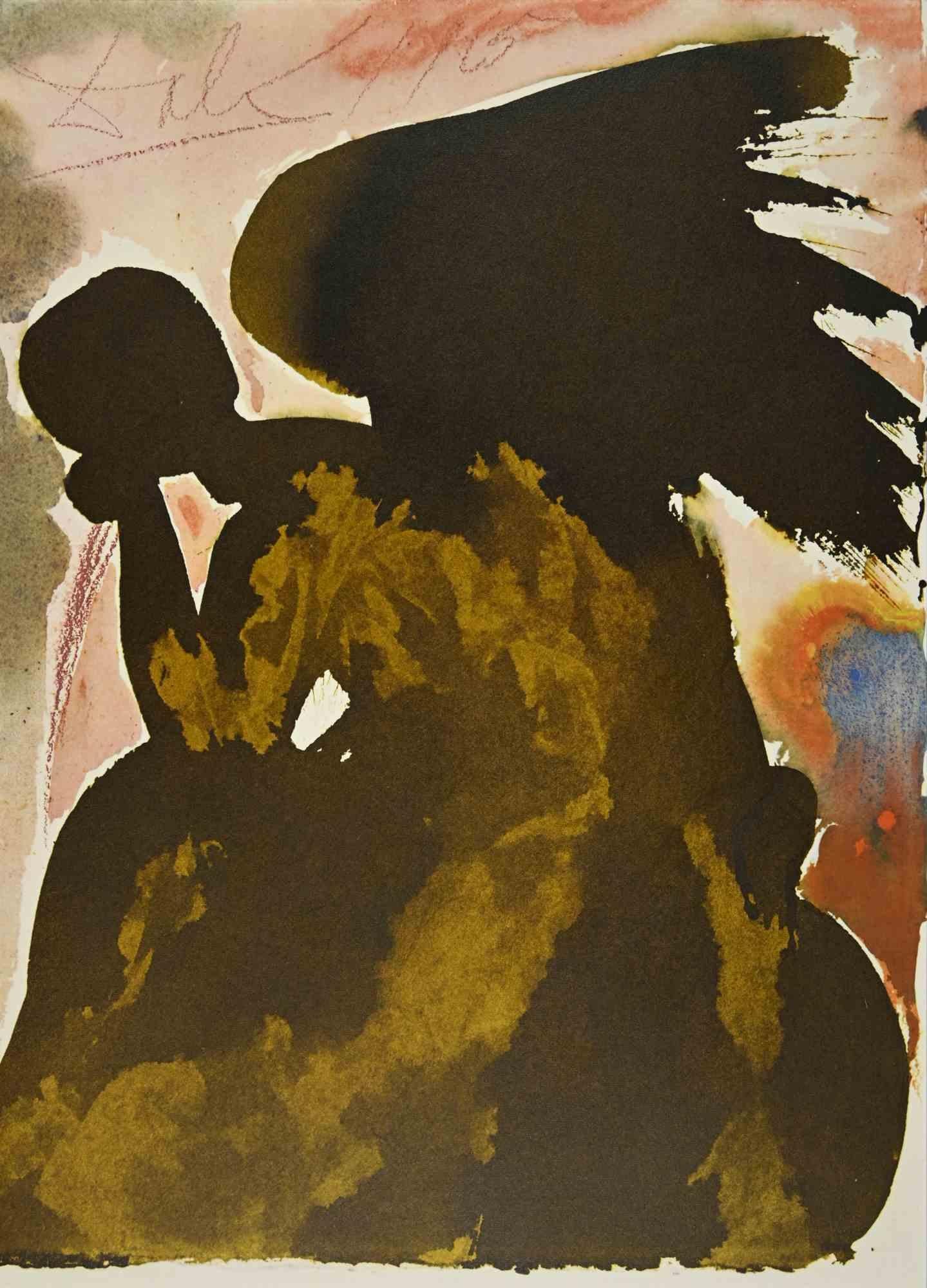 Salvador Dalí Print - Inter Filios Dei Affuit Etiam Satan - Lithograph - 1964