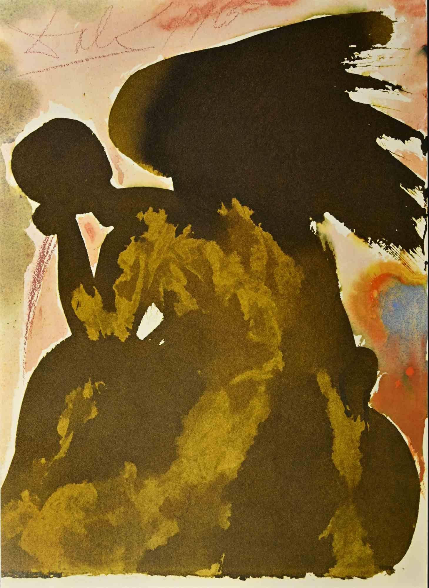 Salvador Dalí Print - Inter Filios Dei Affuit Etiam Satan - Lithograph - 1964