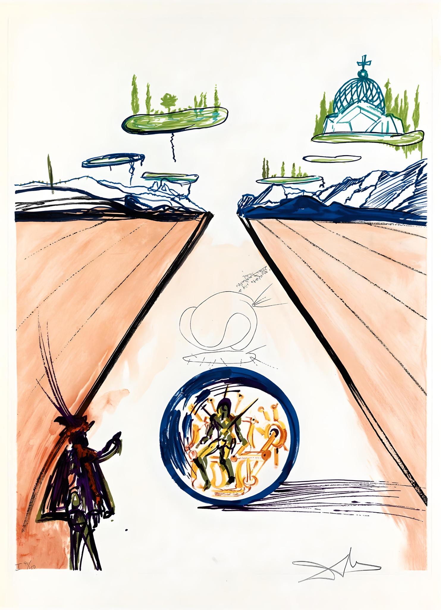Locomoción paradésica intrauterina (Imaginación y Objetos), Salvador Dalí