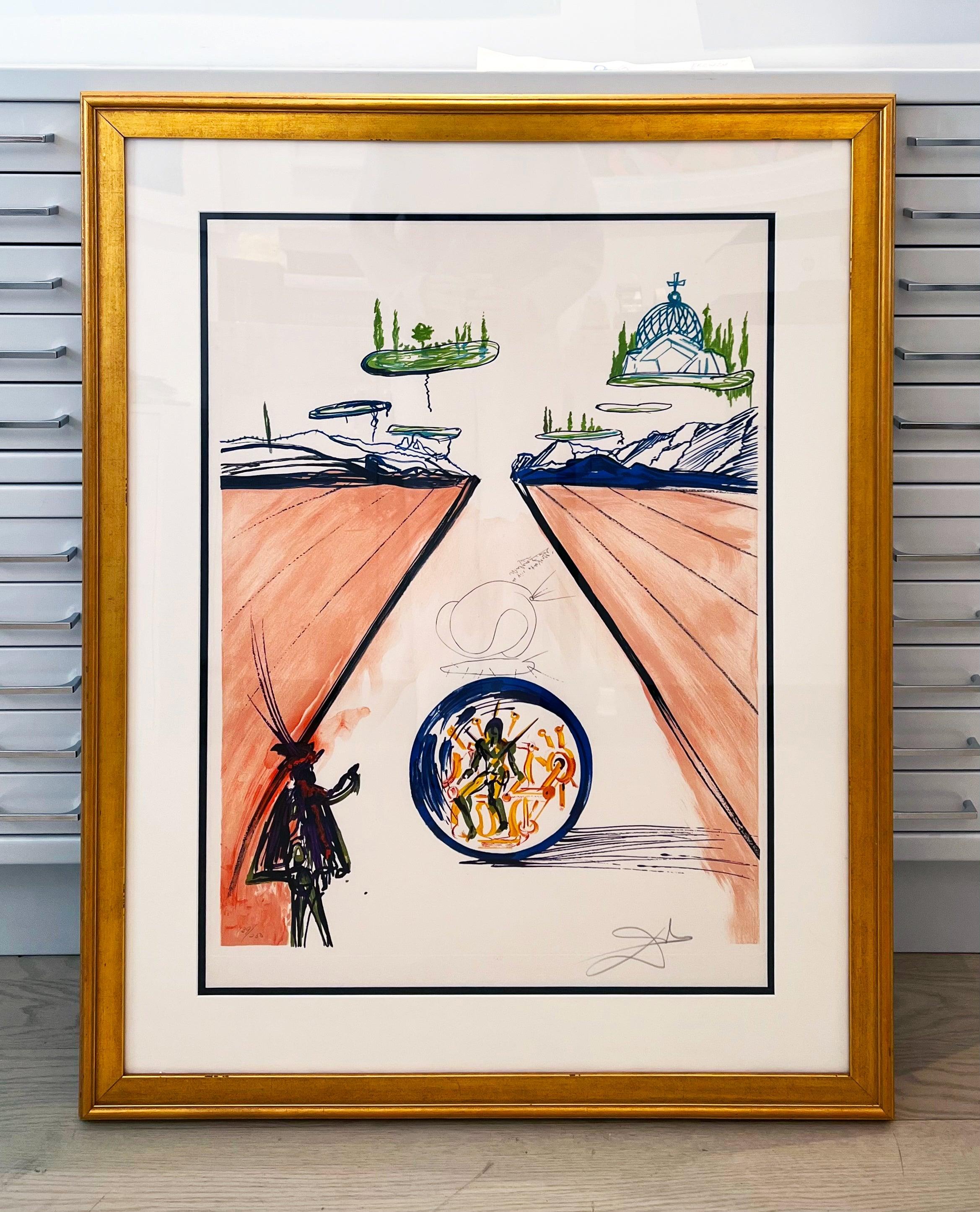 Locomozione paradisiaca intrauterina, da Immaginazioni e oggetti del futuro - Print di Salvador Dalí