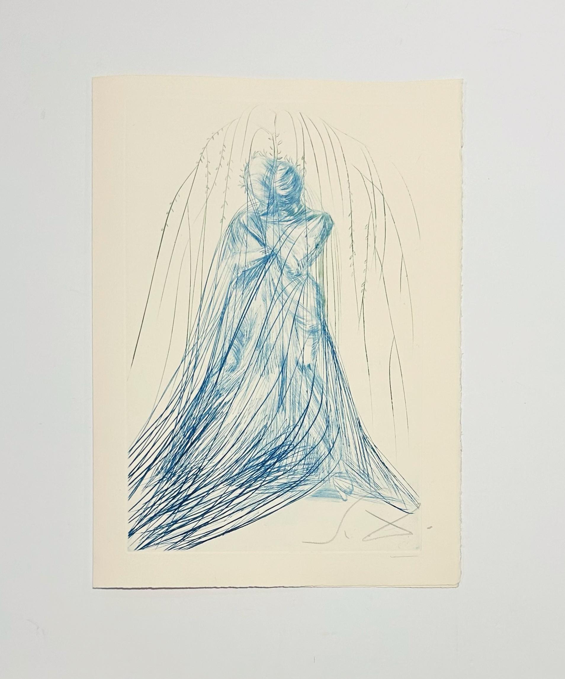 Iseult and Branguine, from Tristan and Iseult - Surrealist Print by Salvador Dalí