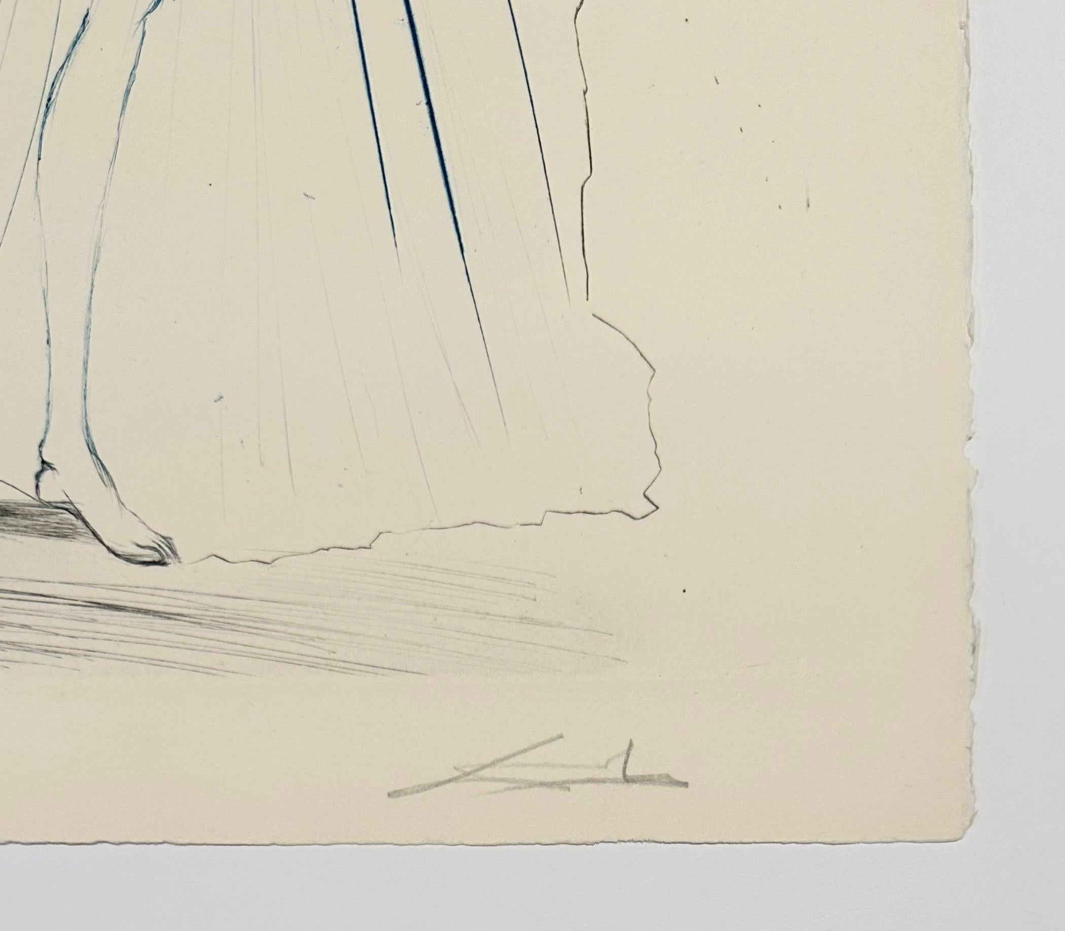 Iseult of the White Hands, from Tristan and Iseult - Surrealist Print by Salvador Dalí