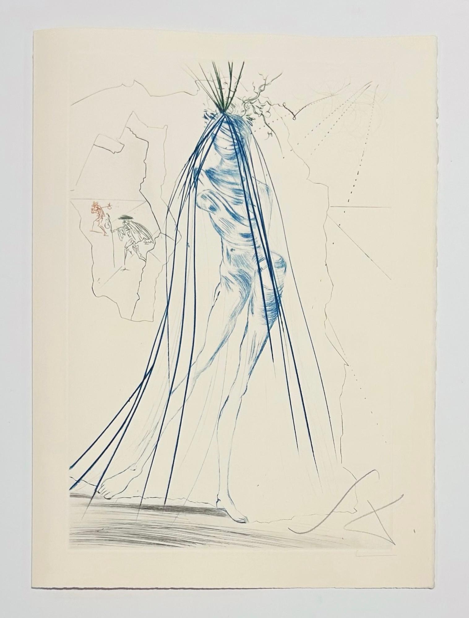 Iseult of the White Hands, from Tristan and Iseult - Surrealist Print by Salvador Dalí