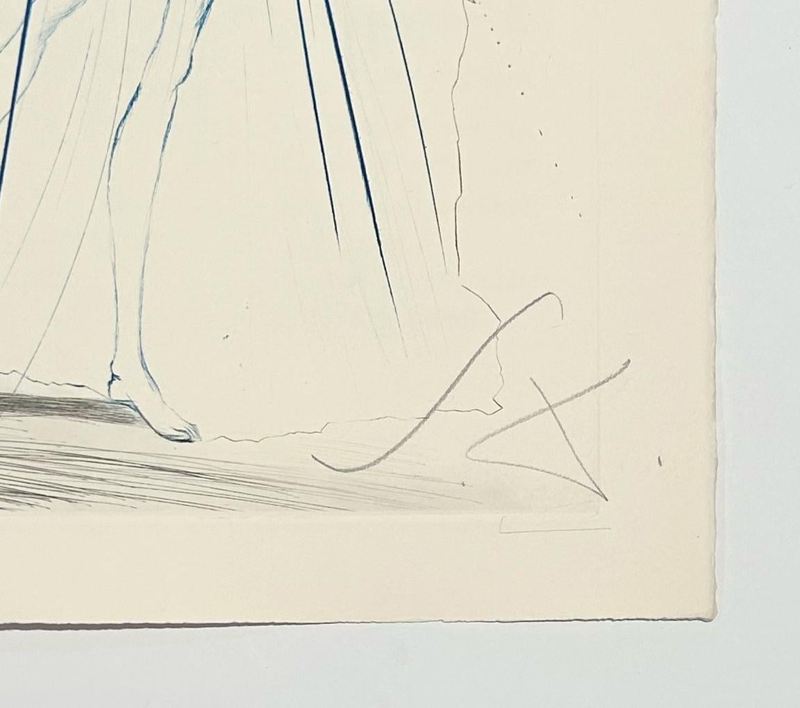Artist: Salvador Dali
Title: Iseult of the White Hands
Portfolio: Tristan and Iseult
Medium: Color engraving
Year: 1970
Edition: XII/XXV
Frame Size: 25 1/4