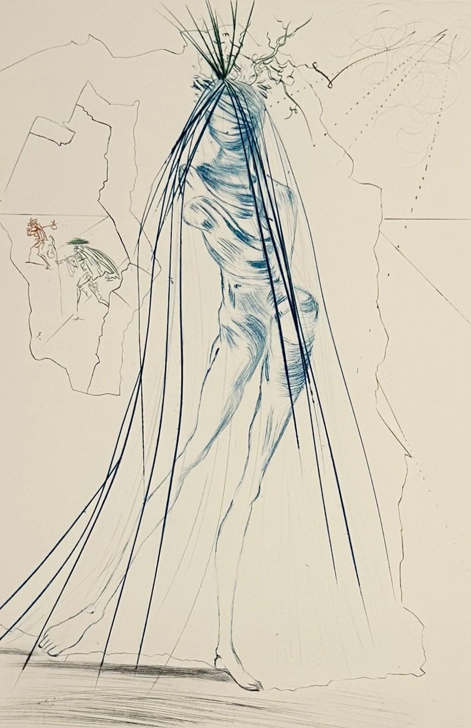 Salvador Dalí Abstract Print - Iseult of the White Hands, from Tristan and Iseult