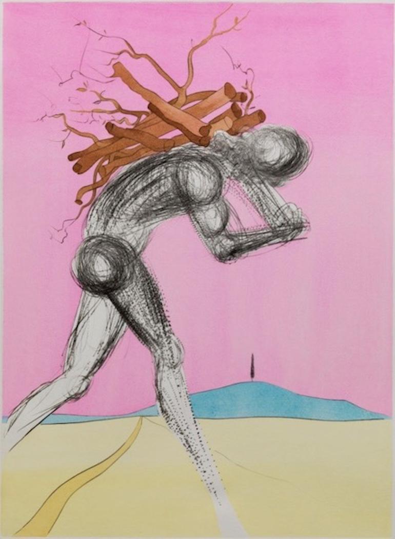 Figurative Print Salvador Dalí - Issachar (Douze tribus d'Israel)