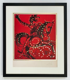 Salvador Dali, Surrealist Lithograph, Signed, 1972, Framed, James the Greater