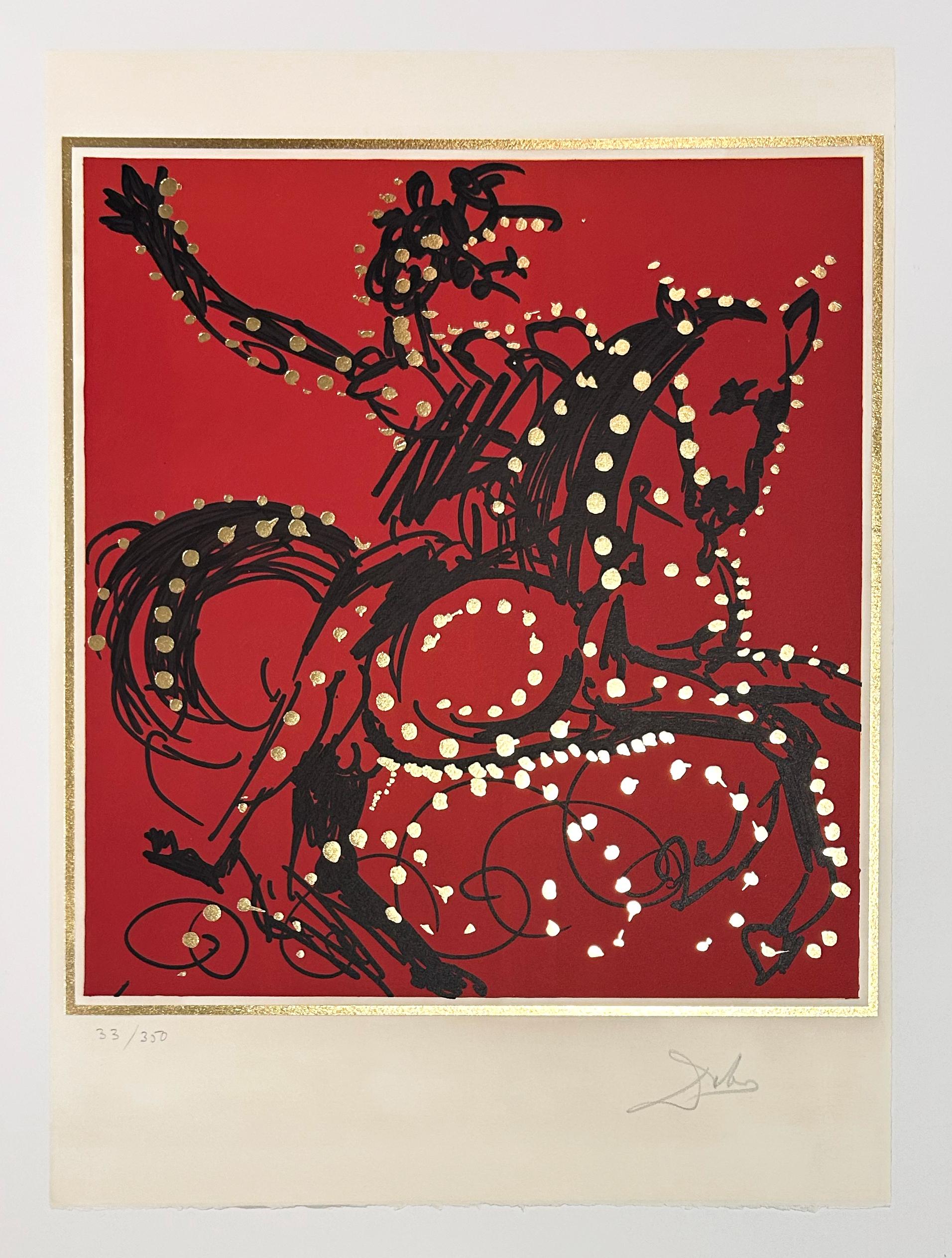 Artist: Salvador Dali
Title: James the Greater (Lancelot of the Lake)
Portfolio: 1972 The Twelve Apostles (Knights of the Round Table)
Medium: Lithograph
Year: 1972
Edition: 33/350
Frame Size: 29 7/8