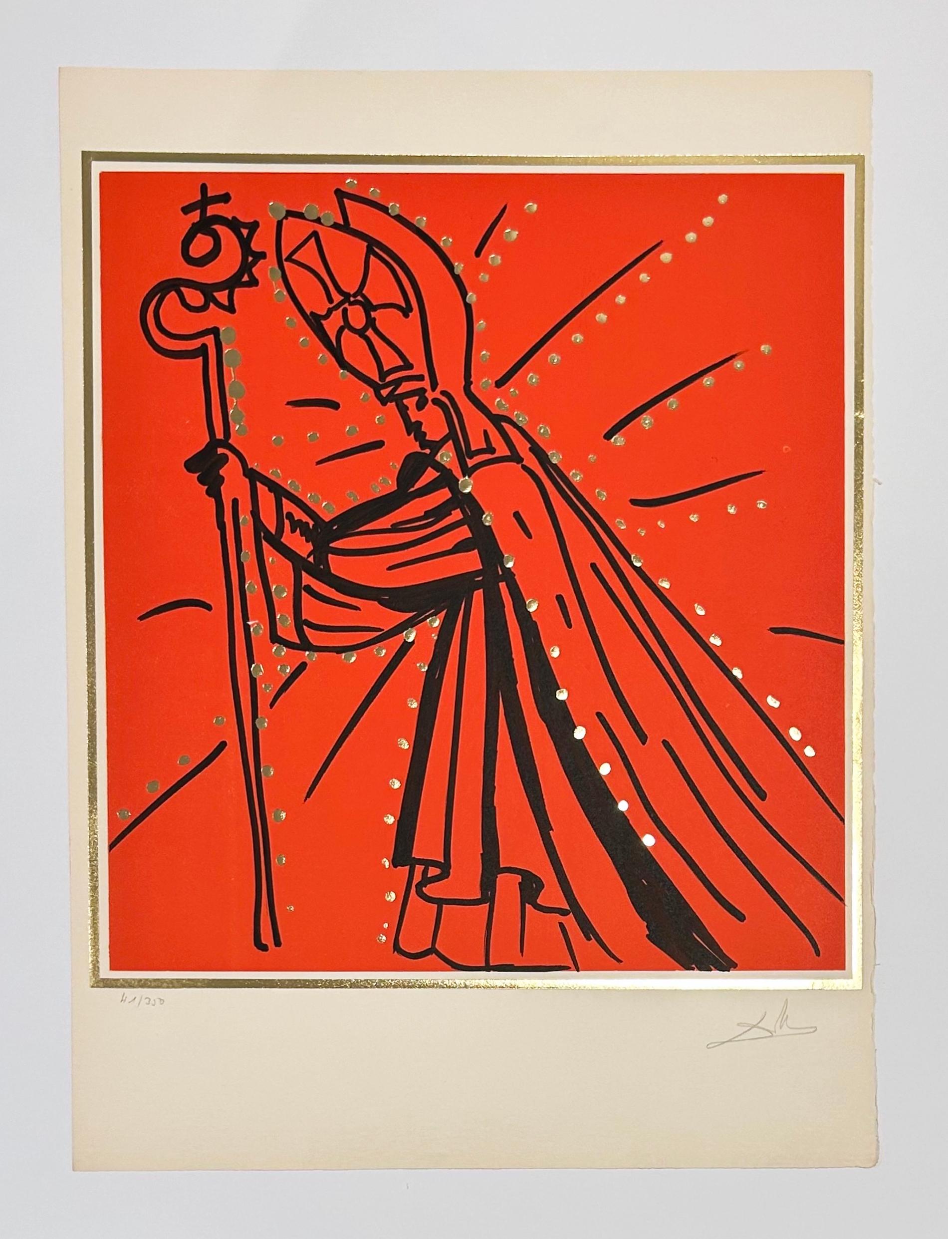 James the Lesser (Vicar of Britian) - Surrealist Print by Salvador Dalí