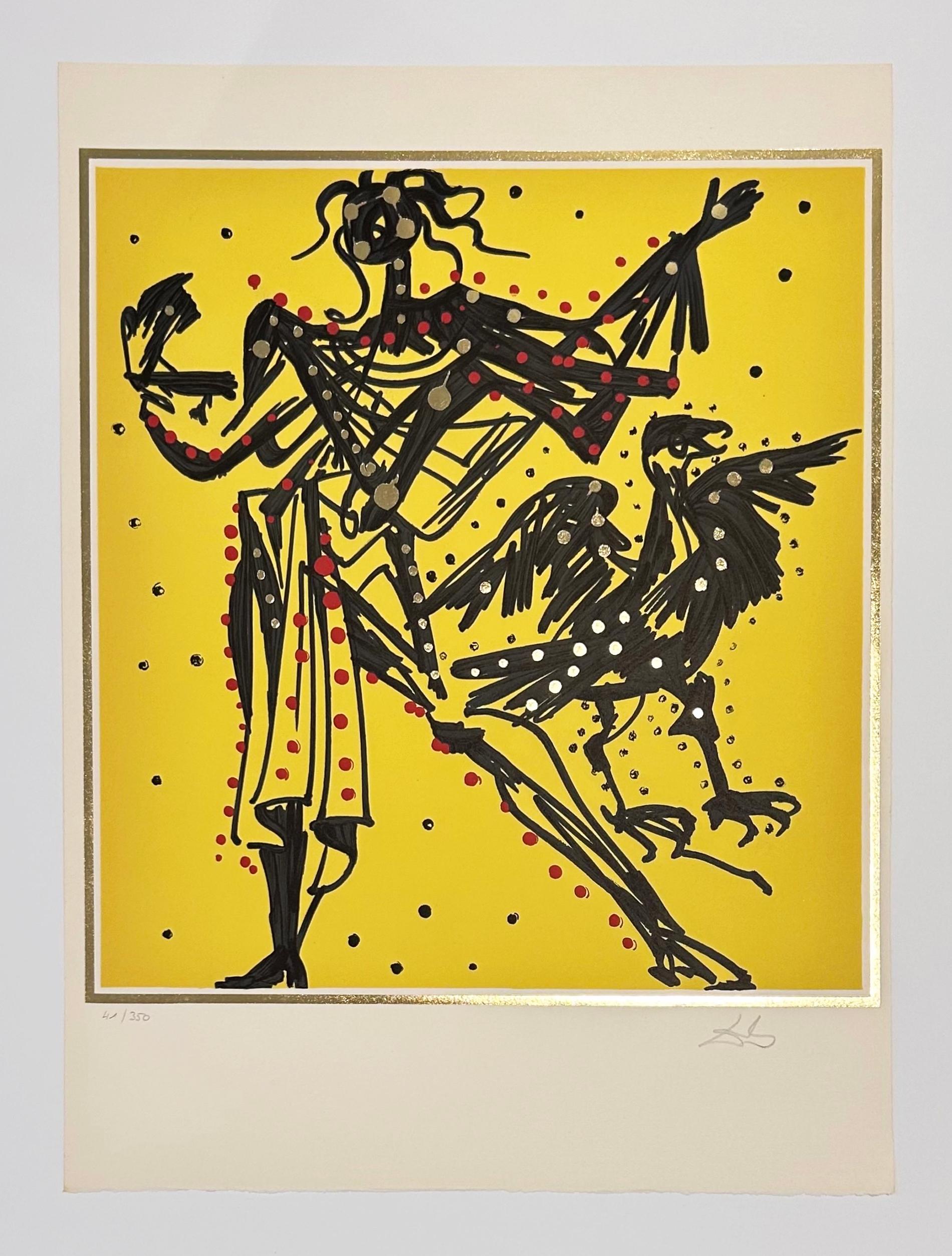 John (Knight of the Sparrow-Hawk) - Surrealist Print by Salvador Dalí