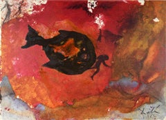 Jonah dans la cloche de la baleine - Lithographie - 1964