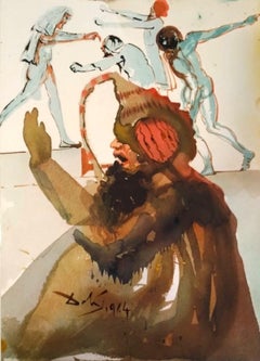Retro Joseph et fratres in Aegypto -  Original Lithograph by S. Dalì - 1964