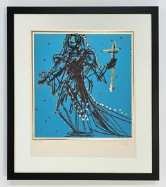 Salvador Dali Lithograph, Signed, 1972, "Jude (Excalibur)"
