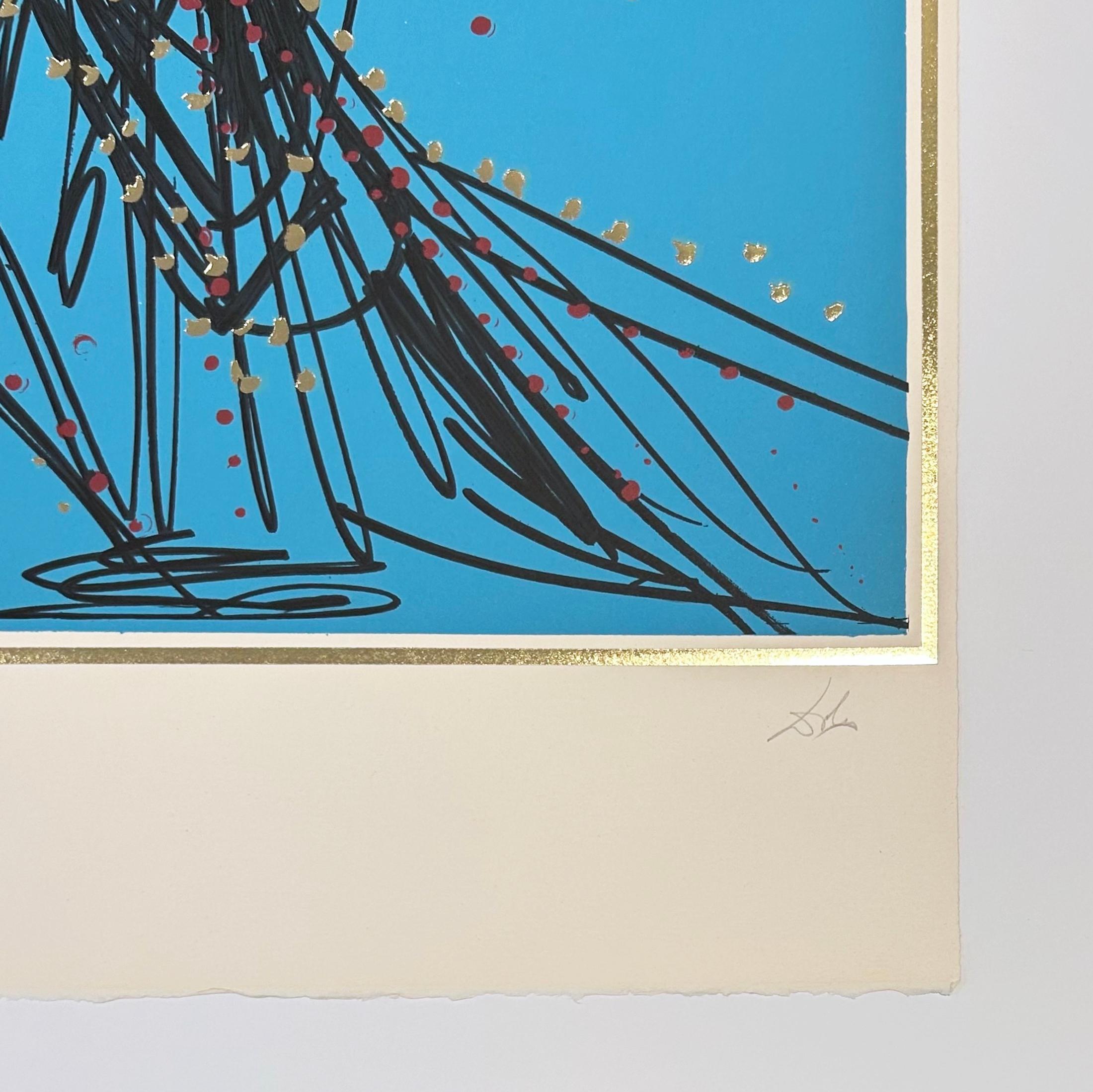 Jude (Excalibur) - Blue Print by Salvador Dalí