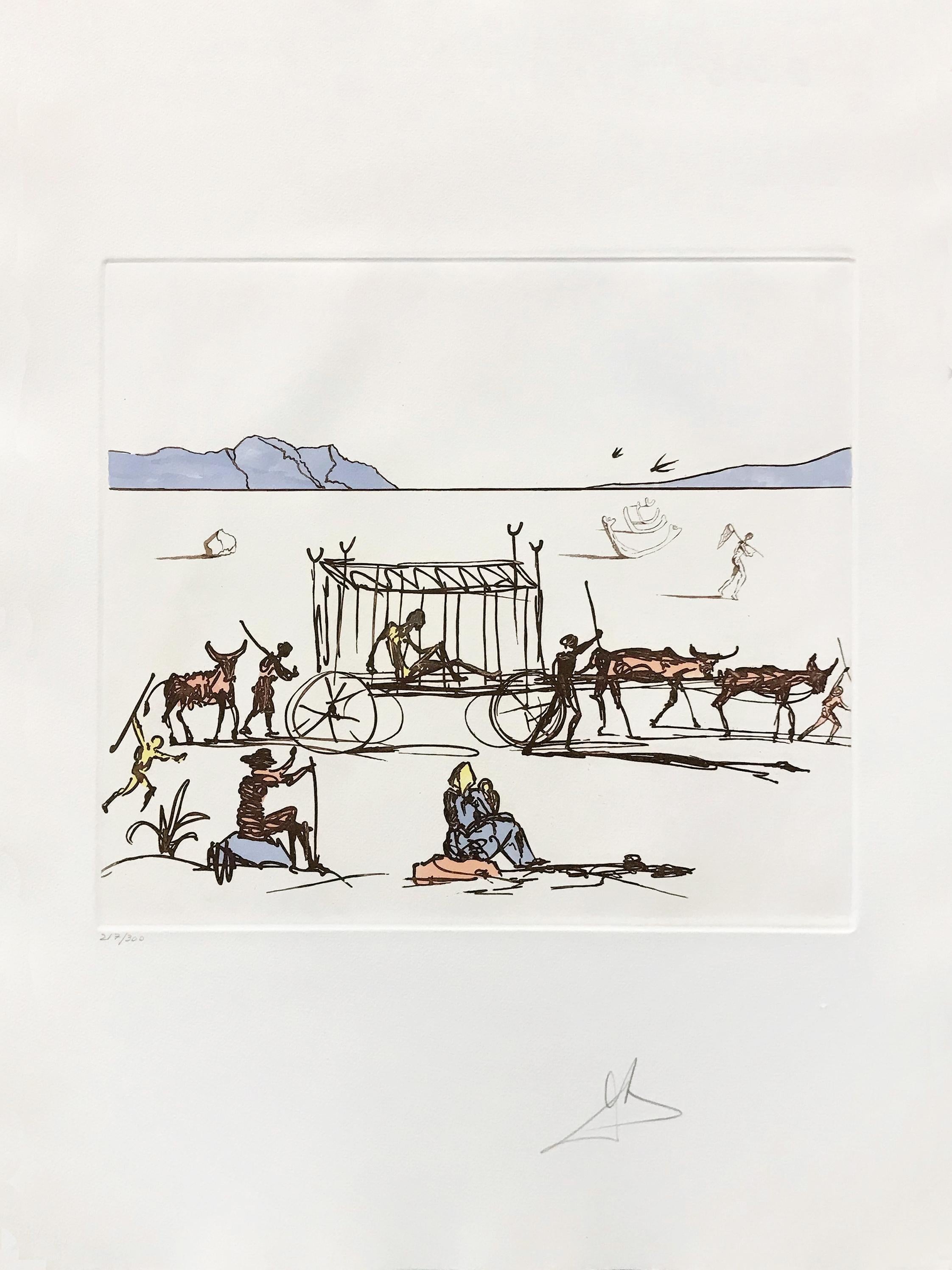 Judgement Aquatint Etching on Arches Paper, Signed, Edition 217/300
