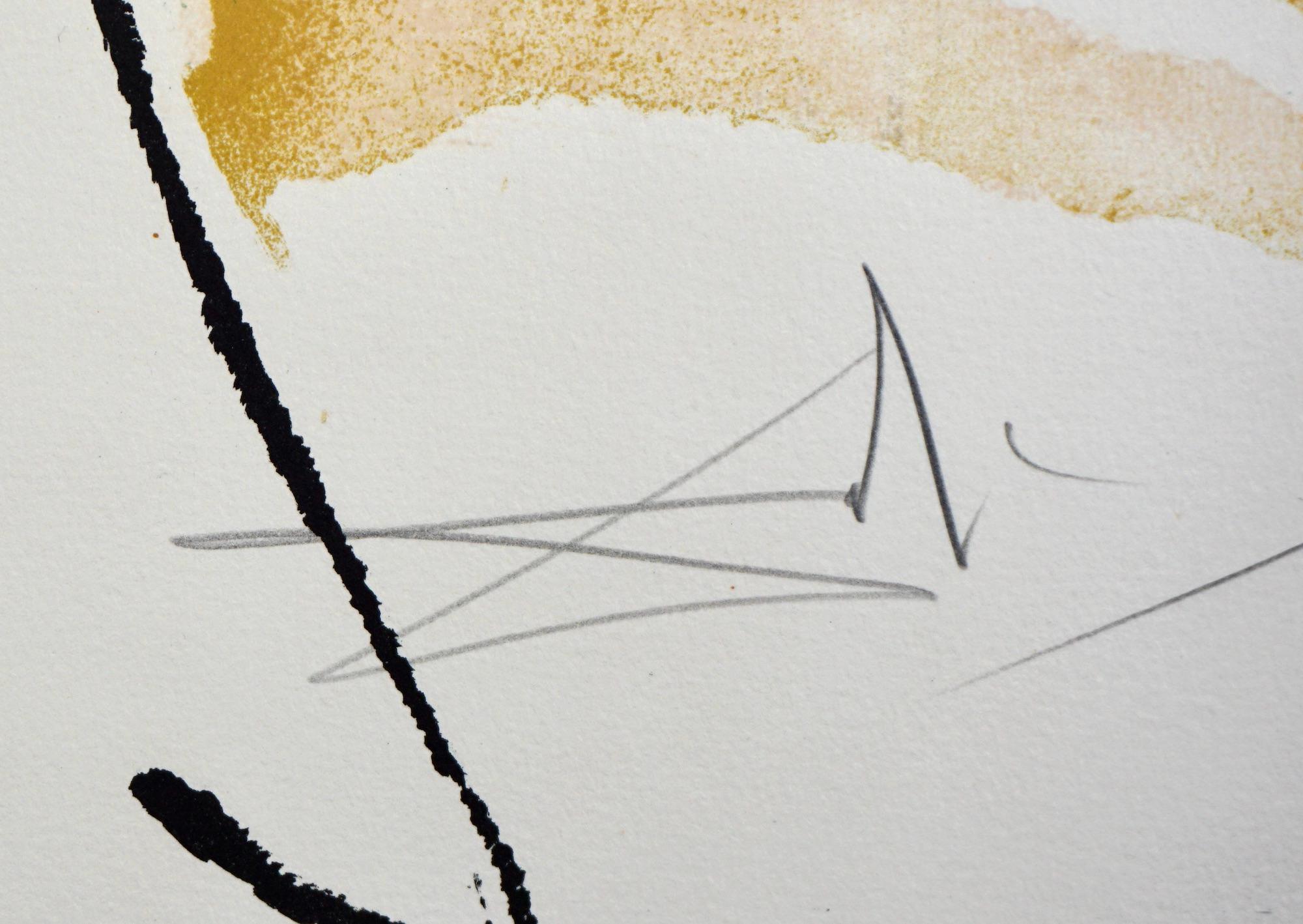 Kabuki-Tänzerin (Beige), Figurative Print, von Salvador Dalí