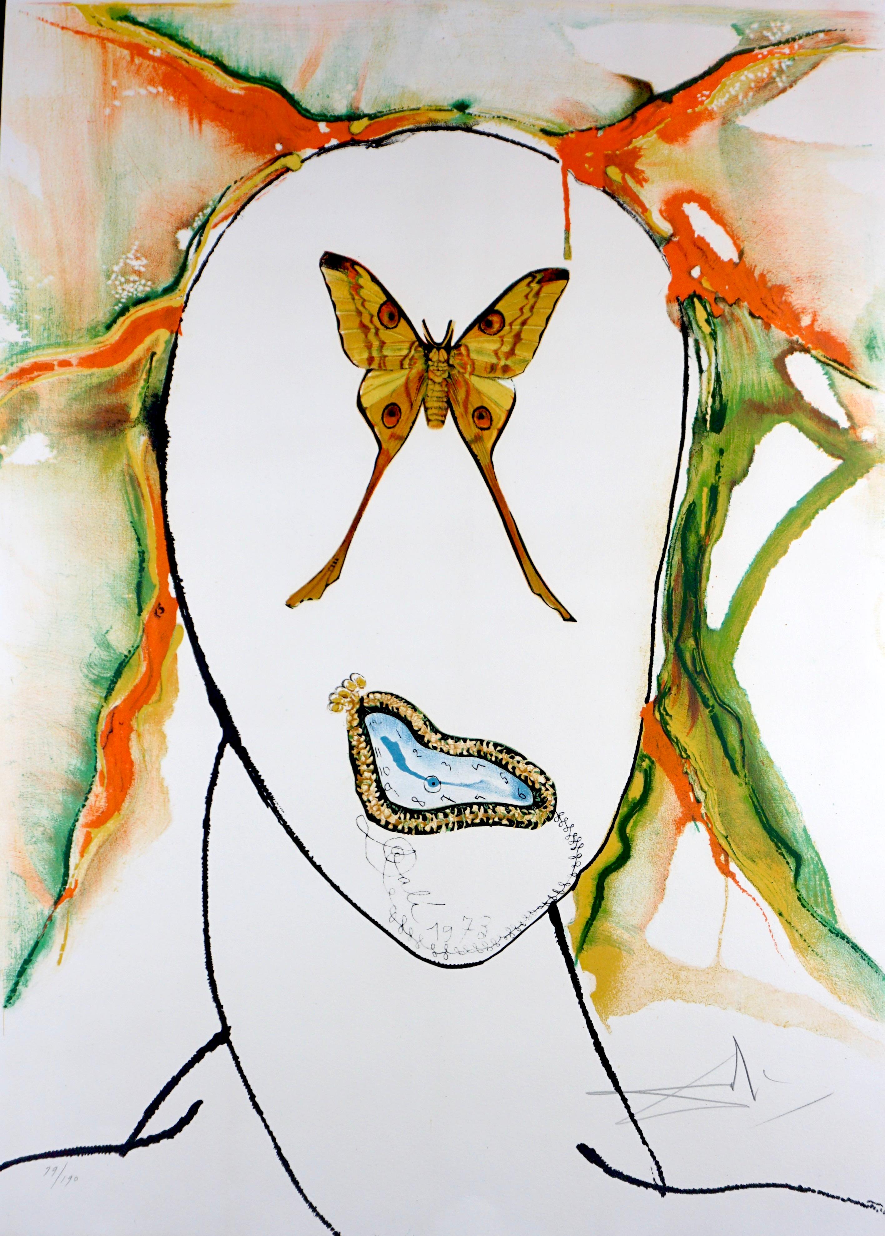 Salvador Dalí Figurative Print – Kabuki-Tänzerin