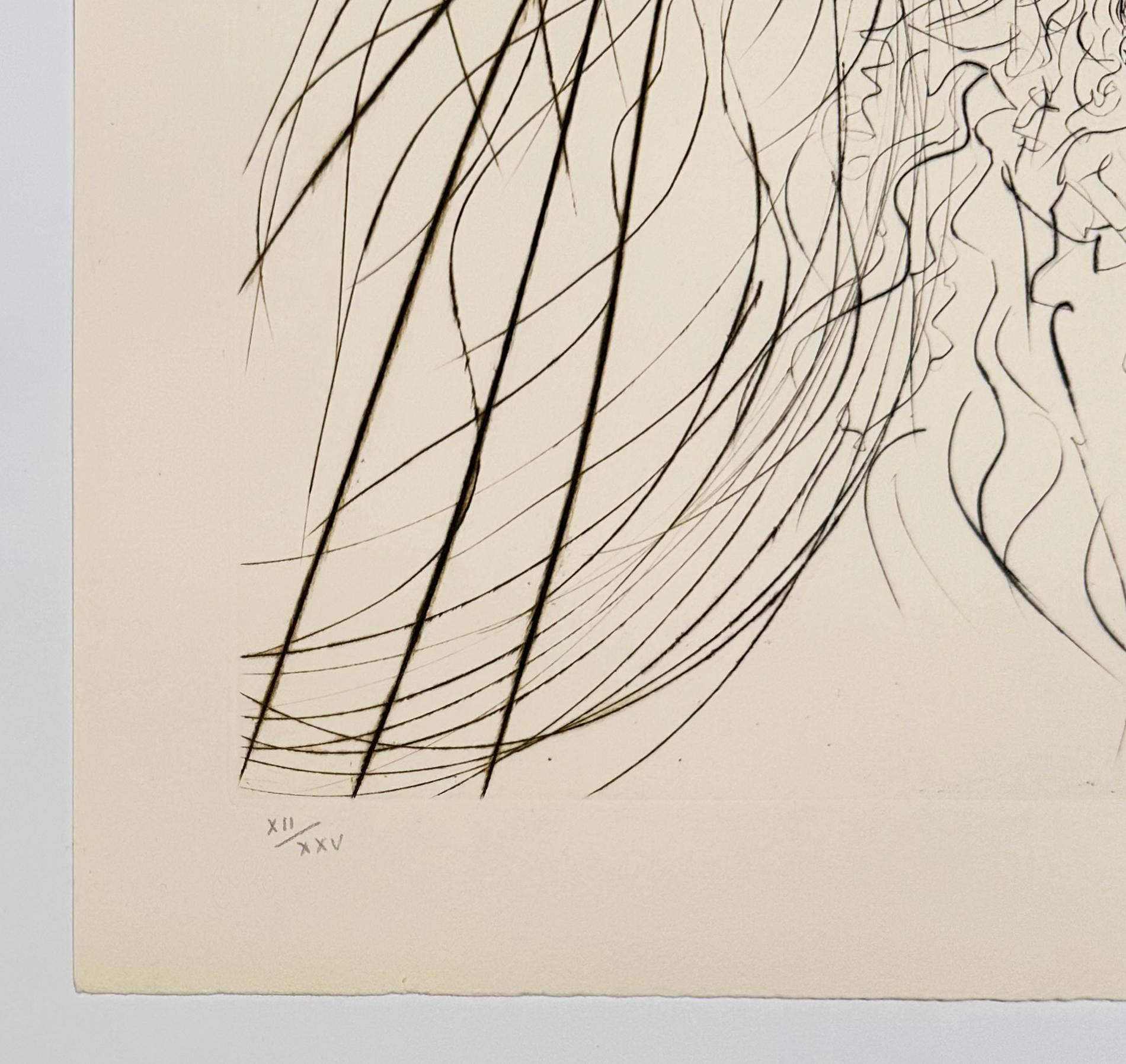 El rey Marc, de Tristán e Iseult - Figurative Print Beige de Salvador Dalí