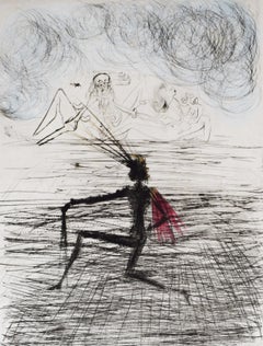 Cavaliere inginocchiato, da: Faust (Notte di Valpurga) - Surrealismo spagnolo