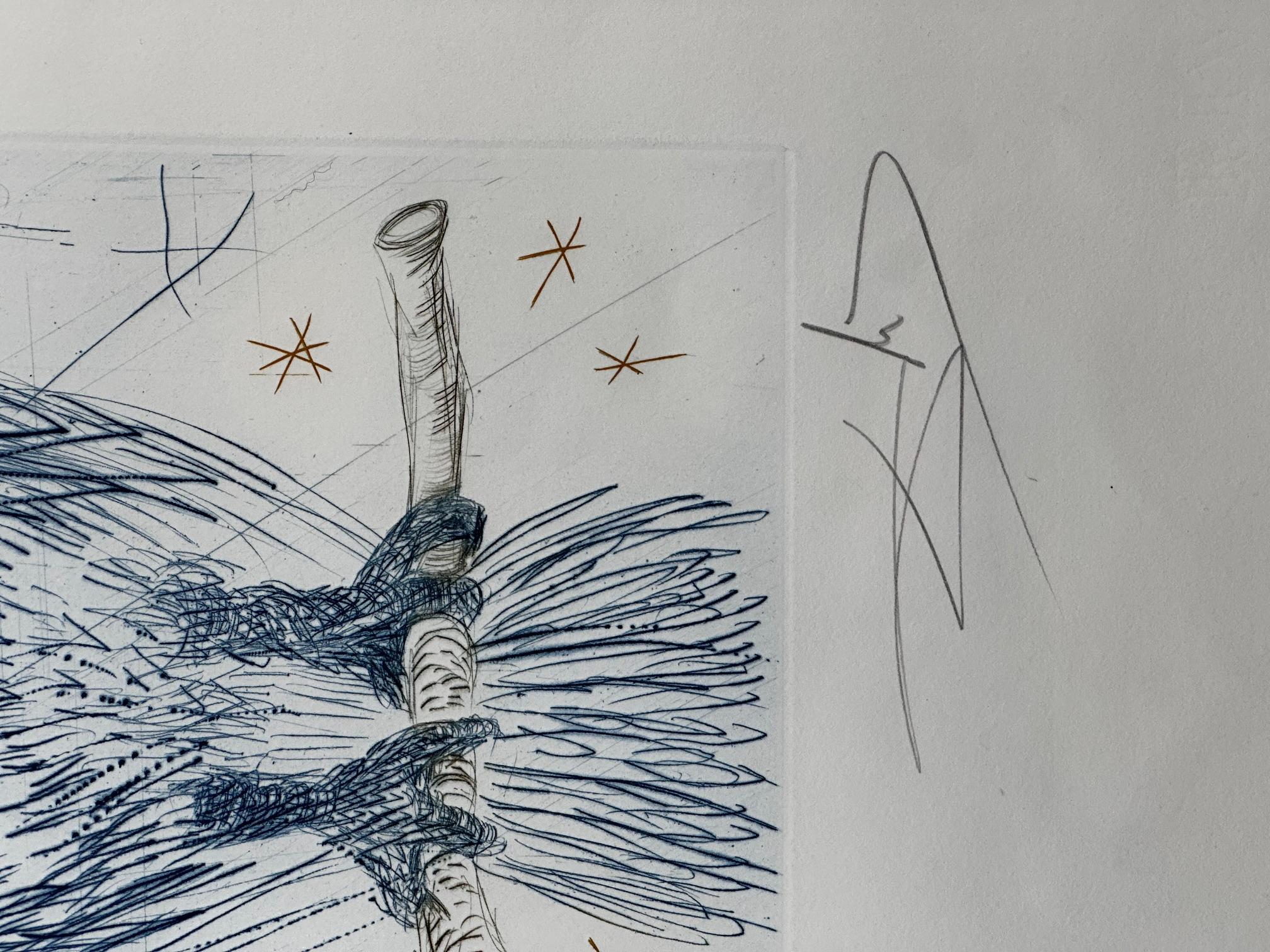 La Chouette Bleu - Print Surrealismo di Salvador Dalí