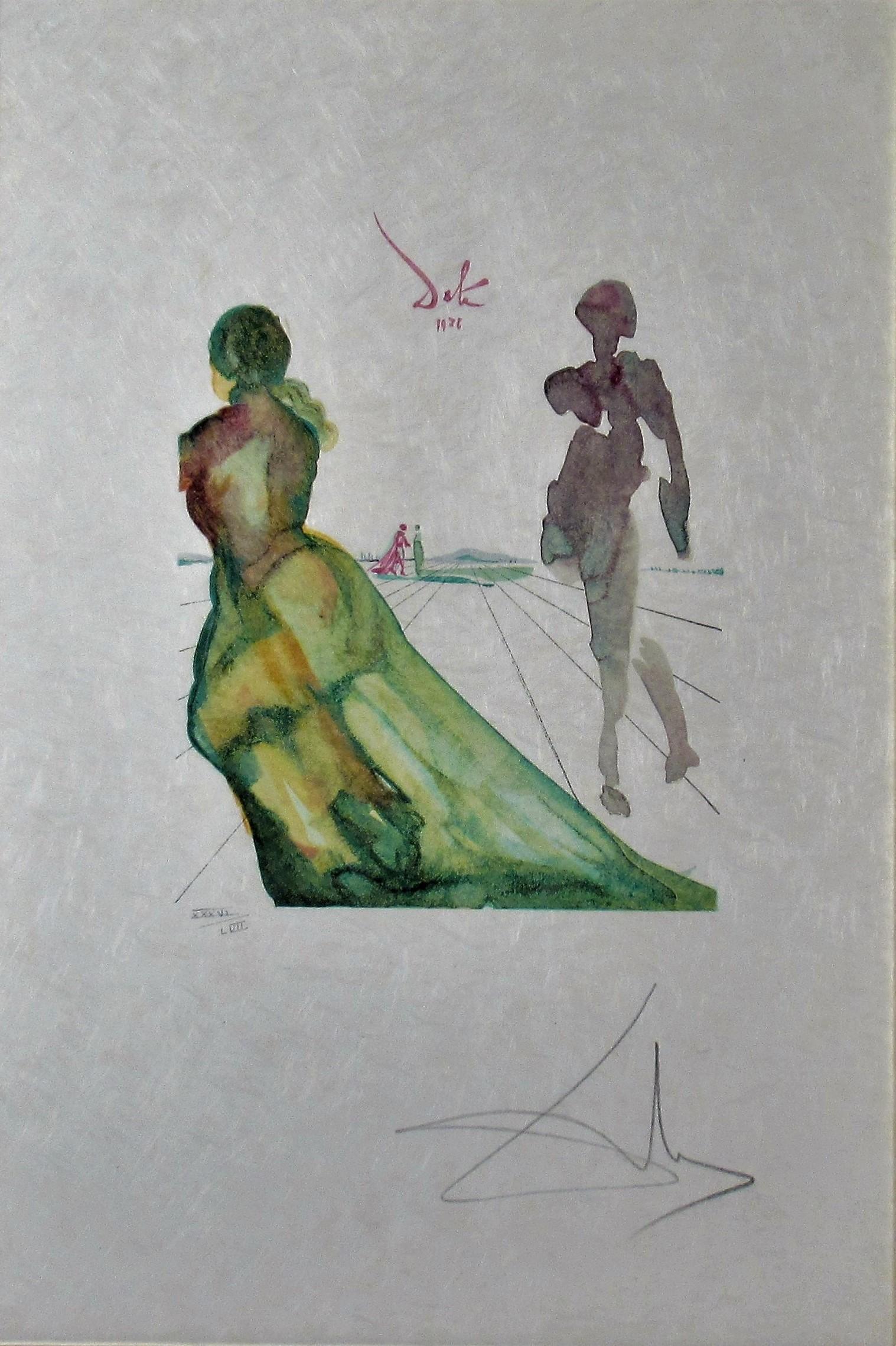 „La Deese de Cythere“ aus der Serie „l'Art d'Aimer d'Ovide“ – Print von Salvador Dalí