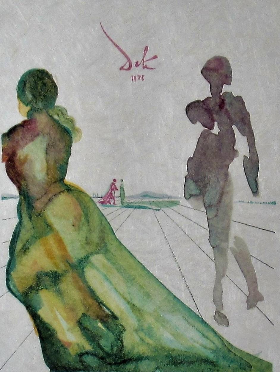 „La Deese de Cythere“ aus der Serie „l'Art d'Aimer d'Ovide“ (Surrealismus), Print, von Salvador Dalí