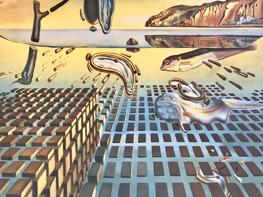 La désintégration de la persistance de la mémoire  - Surrealist Print by Salvador Dalí