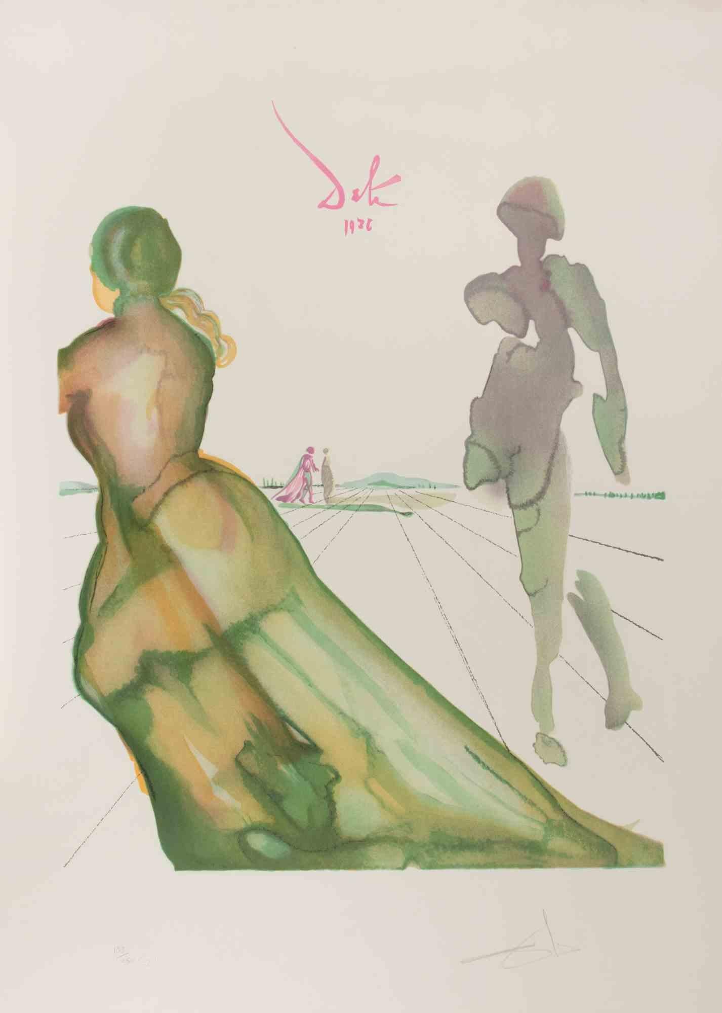 Salvador Dalí Figurative Print - La Desse de Cythère  - 1978