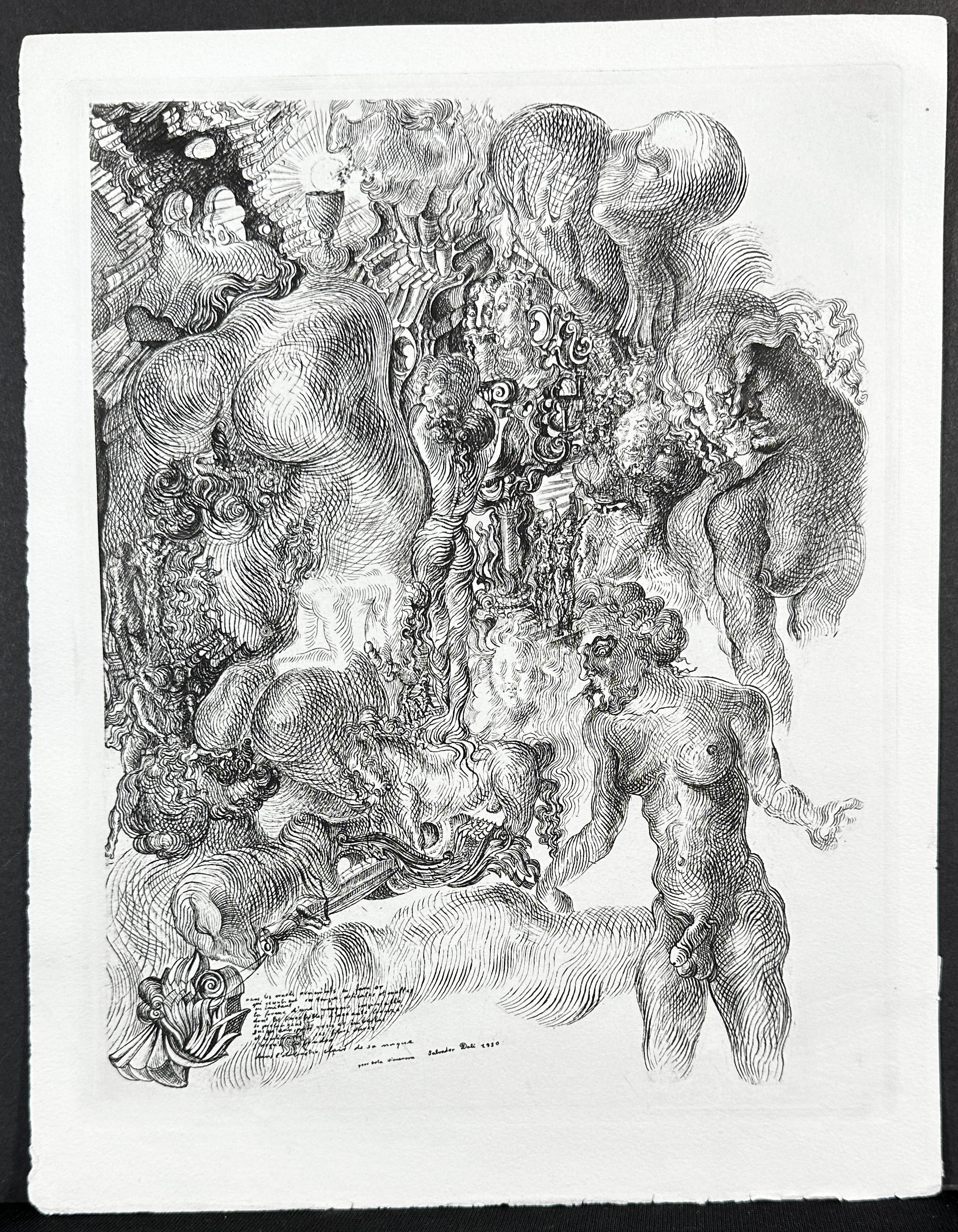 Abstract Print de Salvador Dalí - La Femme Visible