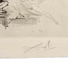 La Fille au Page - Etching - 1968