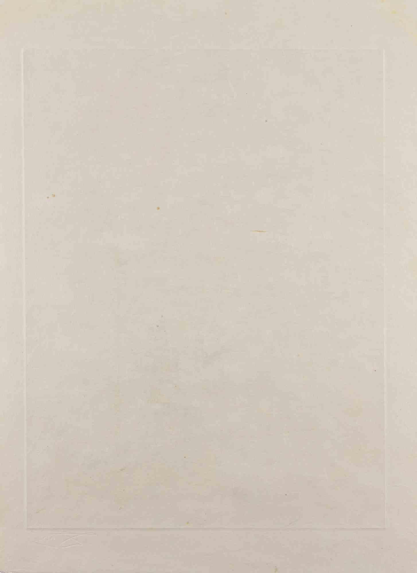 La Fille au Page - Etching - 1968 - Surrealist Print by Salvador Dalí