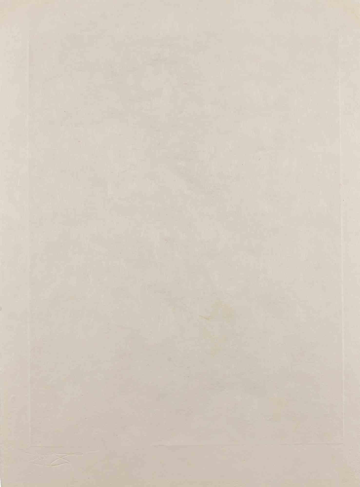 La Fille au Page - Gravure - 1968 - Surréalisme Print par Salvador Dalí
