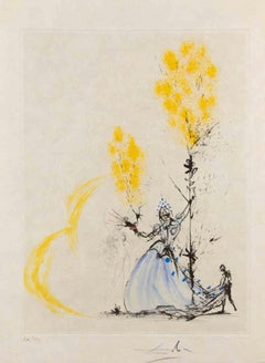 La Fille au Page - Etching - 1968