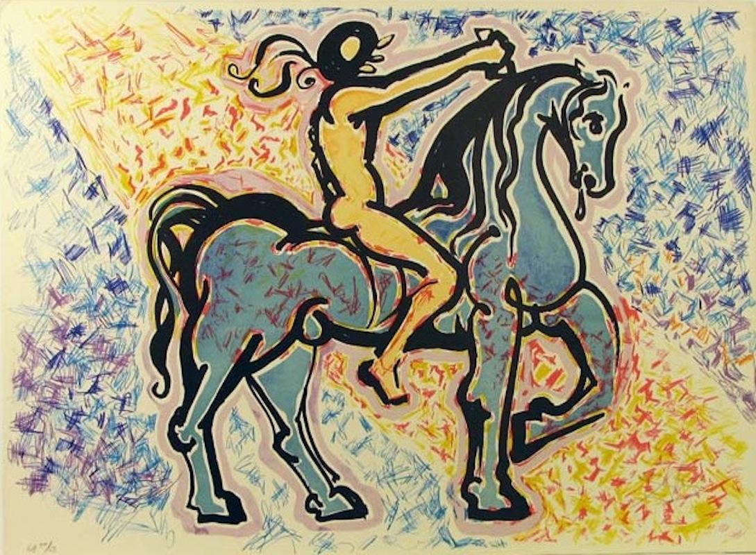 La Jungle Humaine - Der Kavalier – Print von Salvador Dalí