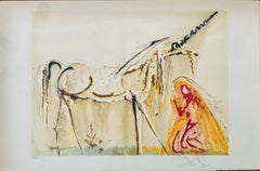 La Licorne (The Unicorn), Surrealist Lithograph by Salvador Dali