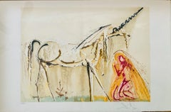 La Licorne (El Unicornio), litografía surrealista de Salvador Dalí