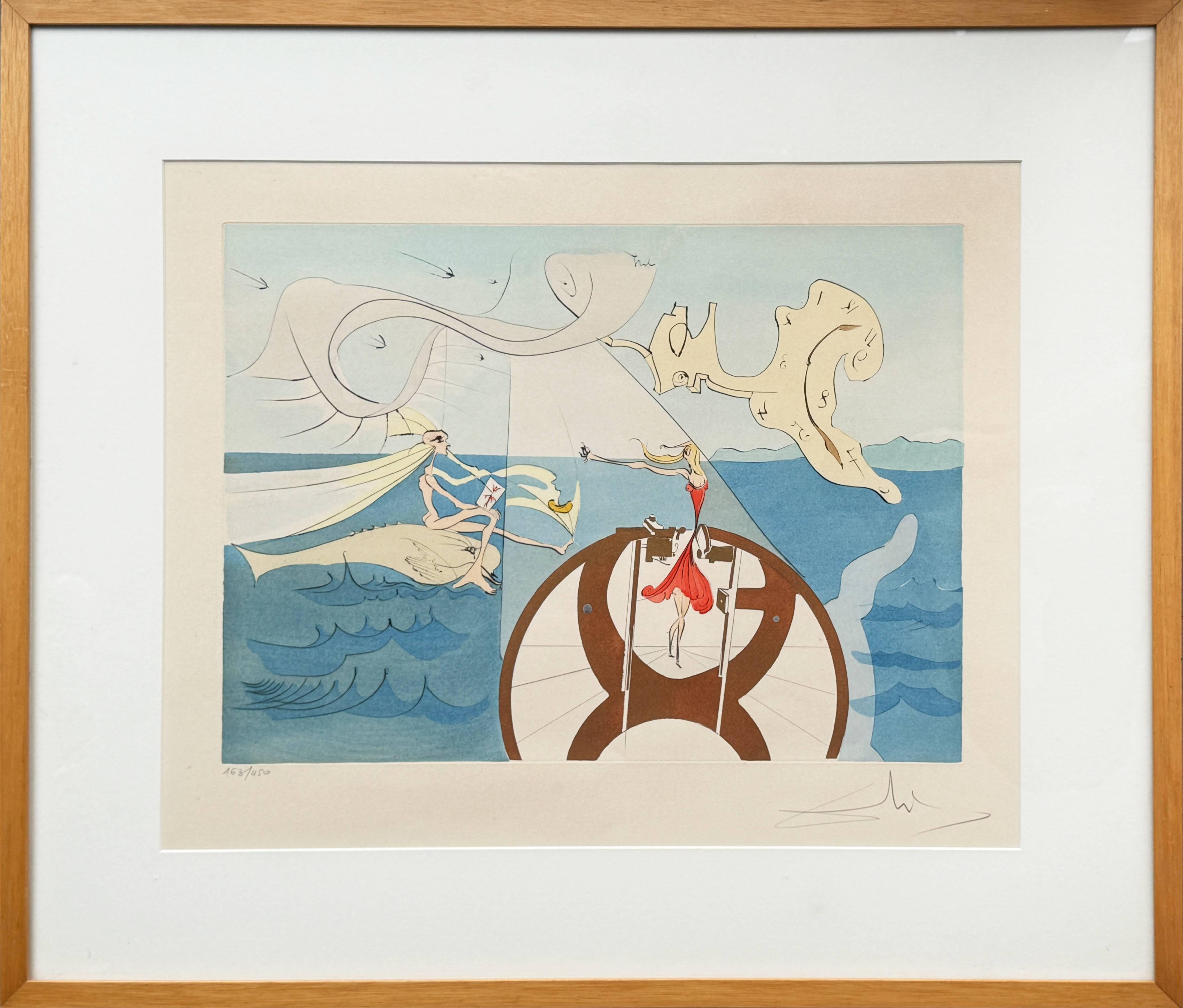 Salvador Dalí Print - La machine à coudre