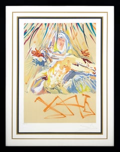 La Pieta Nera (Black Madonna), hand signed lithograph