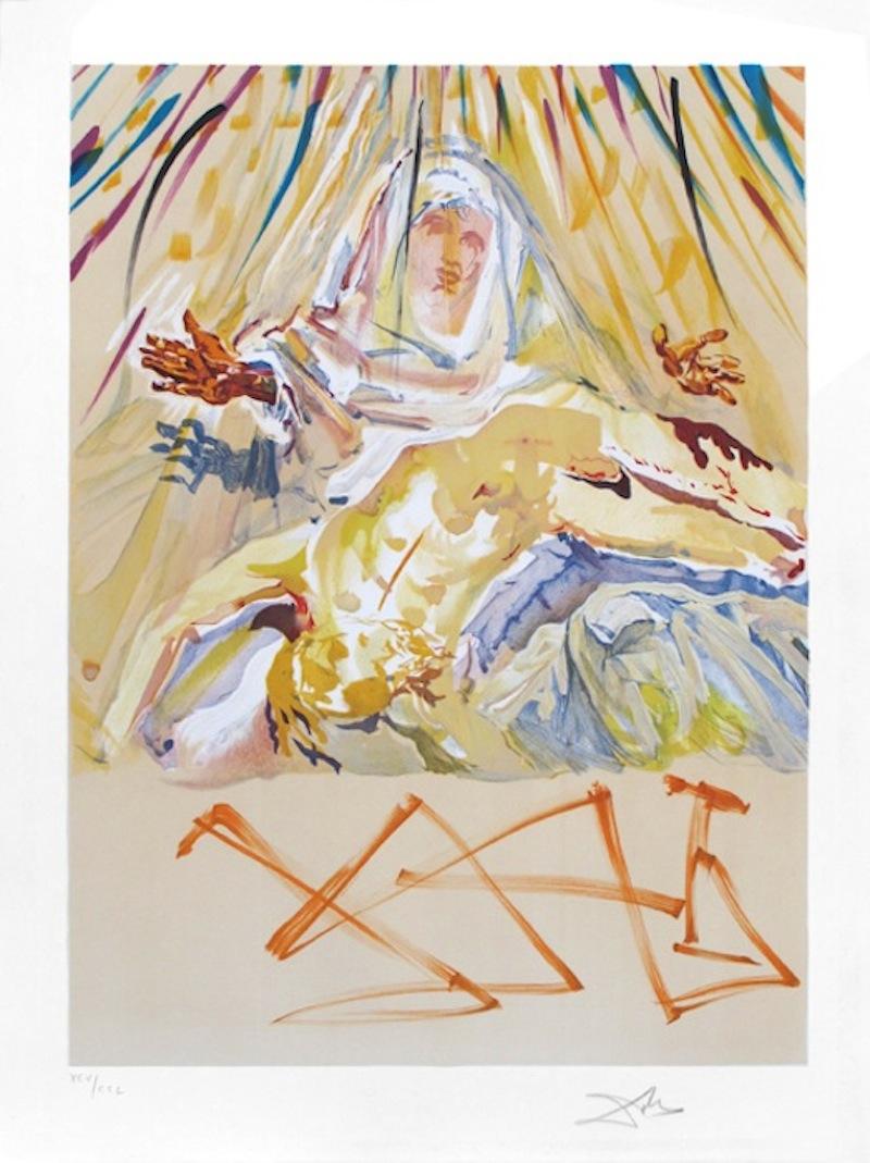 La Pieta Nera, from "Les Vitraux" - Print by Salvador Dalí