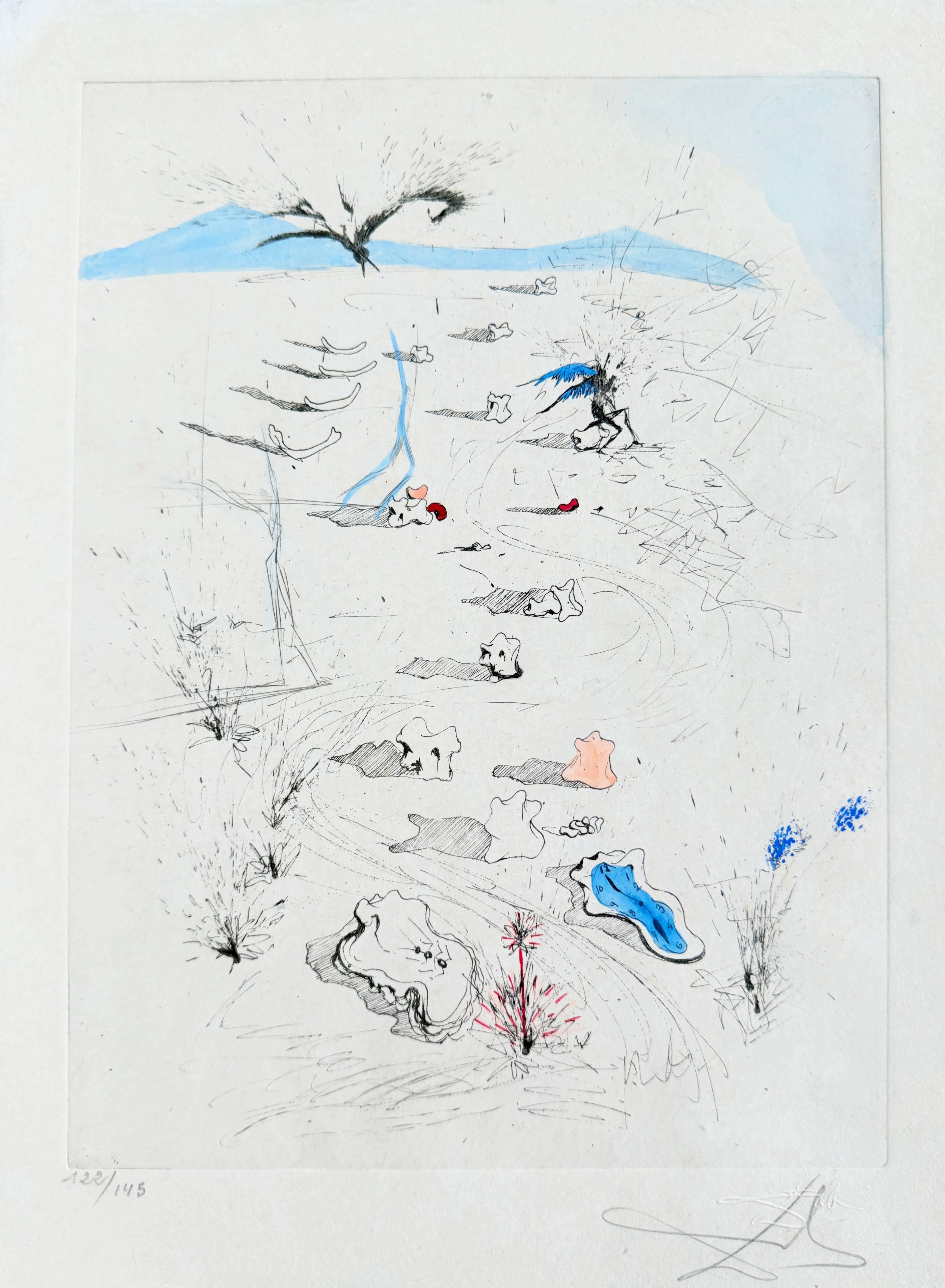 Print Salvador Dalí - La Plage de Sète