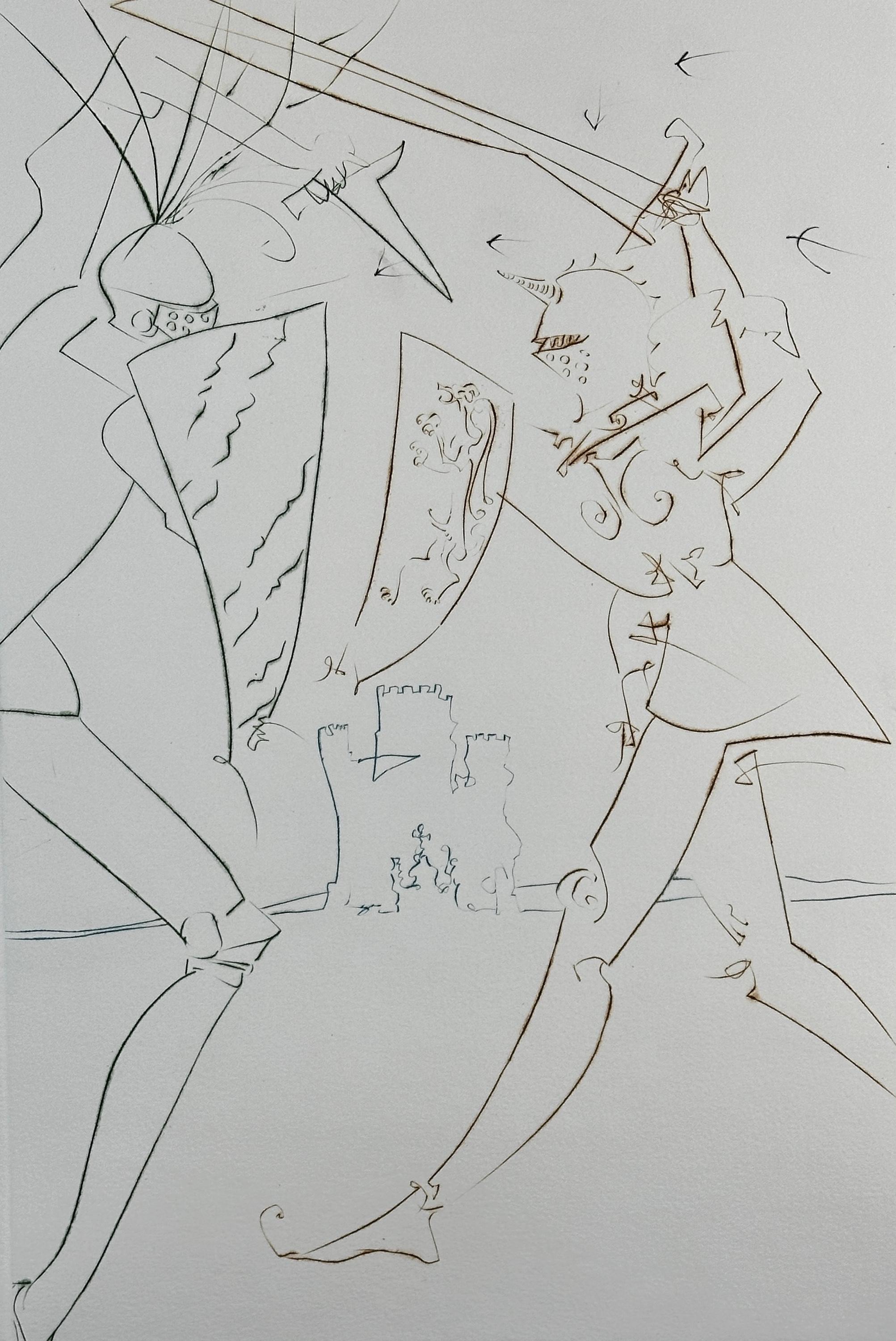 La Quete du Graal El Paso de Gadalore - Print de Salvador Dalí