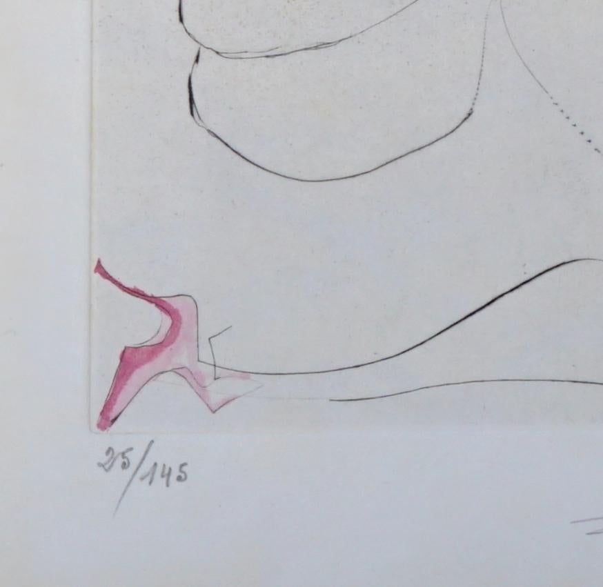 La Venus aux Fourrures Frau mit Krümmung  (Surrealismus), Print, von Salvador Dalí